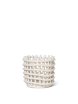 Ferm Living - Ceramic Basket - Small - Off-white