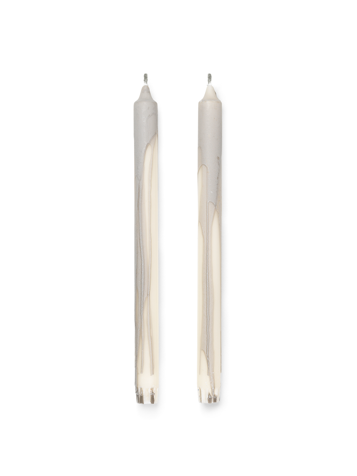 Ferm Living - Dryp Candles - Set of 2 - Warm Grey