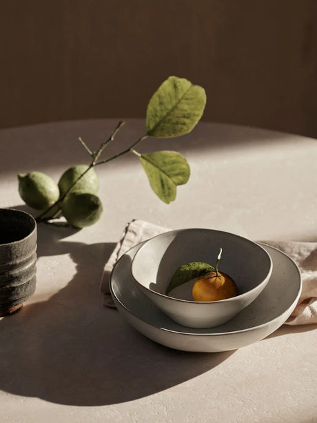 Ferm Living - Flow Bowl - Off-White Speckle