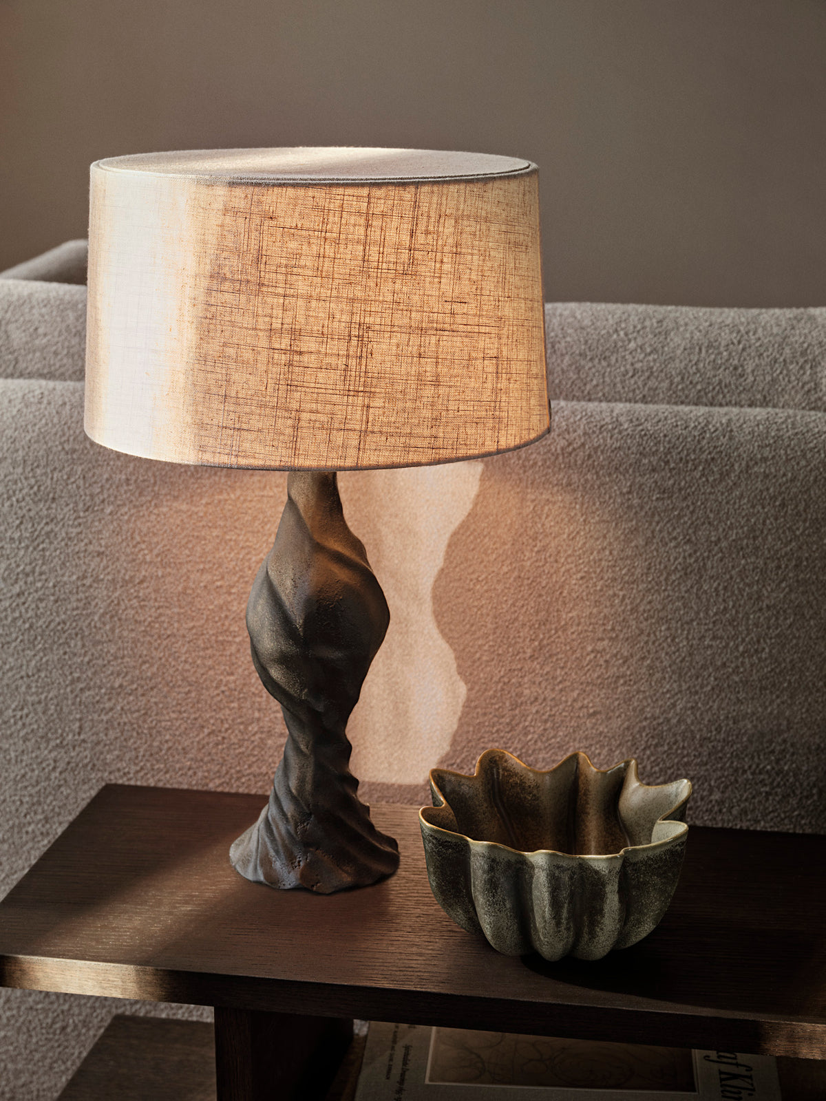 Ferm Living Moltan Tischlampenfuss – Schwarz
