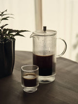 Ferm Living Ripple Thermal French Press – Kaffeebereiter aus Glas, Transparent, 1 Liter