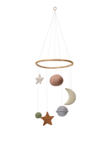 Skye Mobile von Ferm Living – Nahaufnahme mit Bambusring