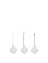 Ferm Living Flurry Glass Baubles L – Weiss, 10cm