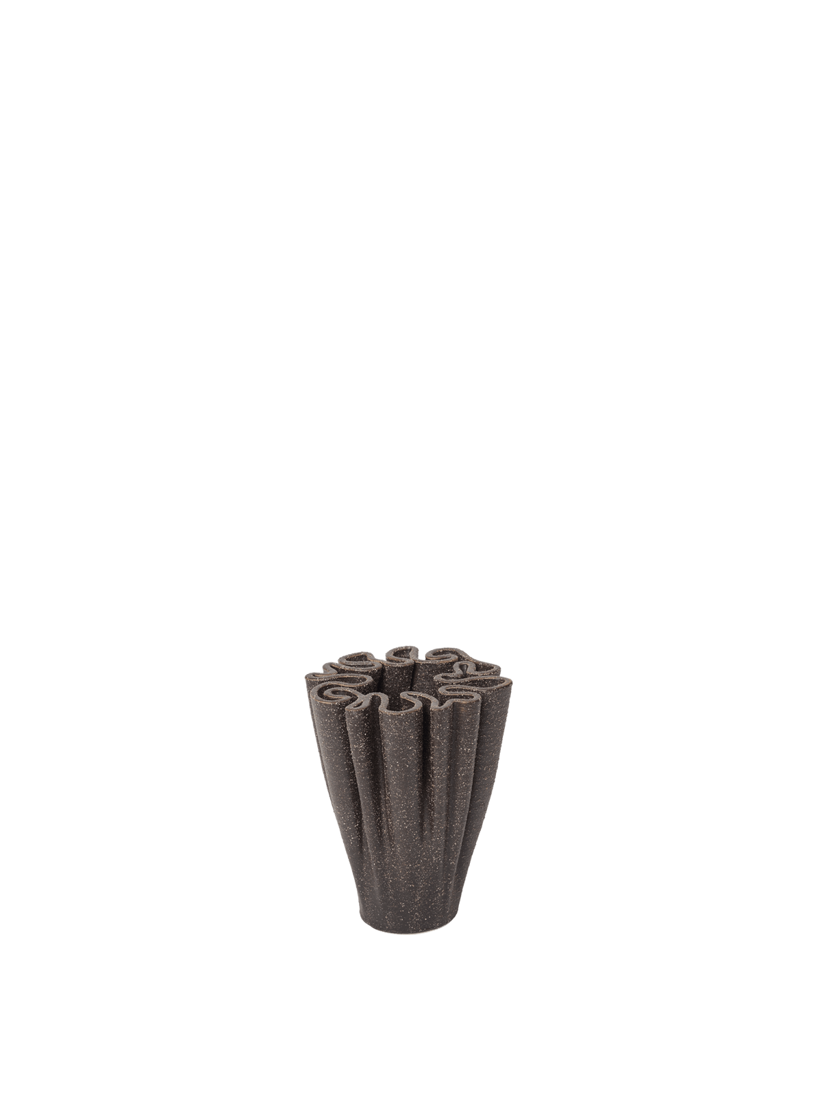 Ferm Living Dedali Vase Small – Dunkelbraun