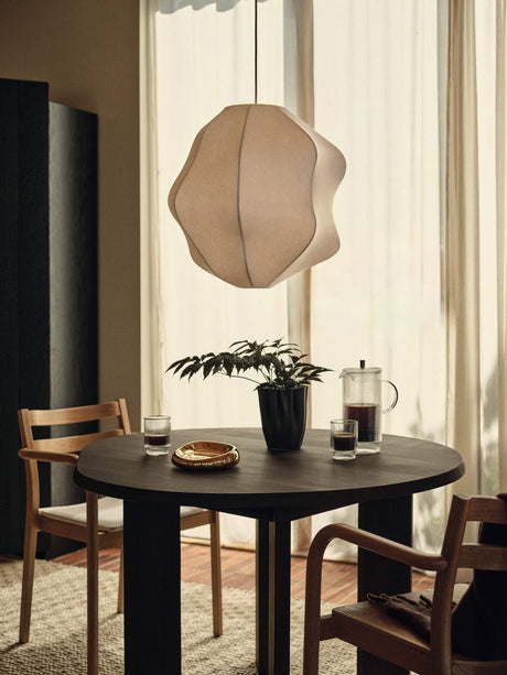 Ferm Living Dedali Vase – Dunkelbraun, Ø 15 cm