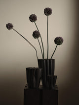 Ferm Living Dedali Vase – Dunkelbraun, Ø 15 cm