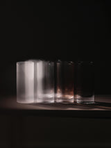 Ferm Living Ripple Highball-Gläser – Transparent, 2er-Set