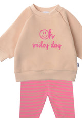 Liliput 2tlg. Set mit Sweatshirt "oh smiley day" und Leggings