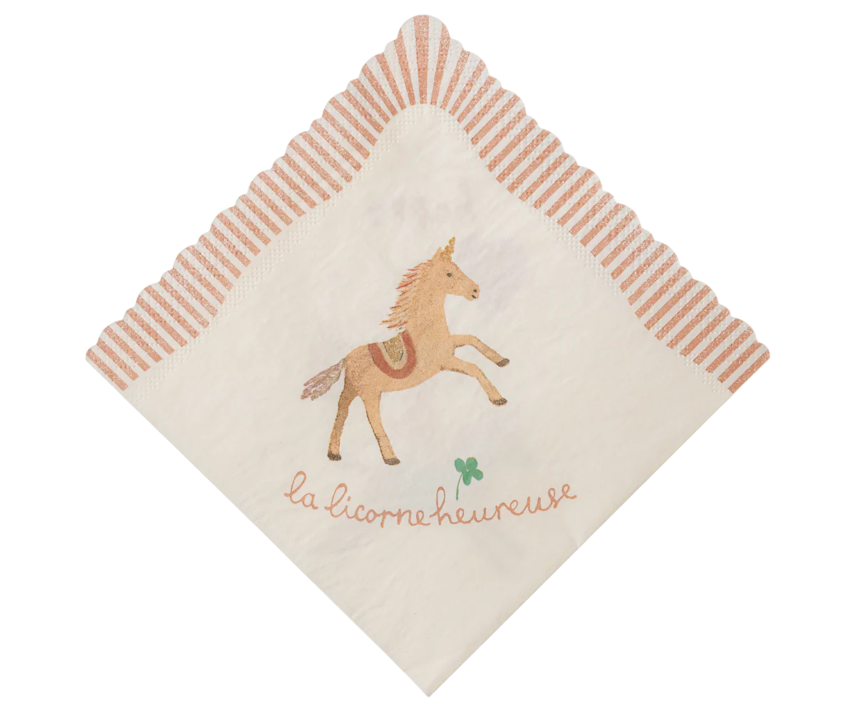 Maileg - Serviette, Einhorn