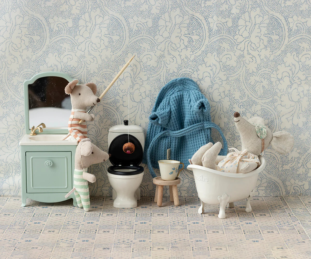Maileg - Bademantel - Dusty Blau