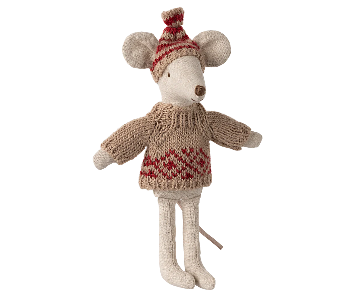 Maileg - Strickpullover und Mütze, Mama Maus