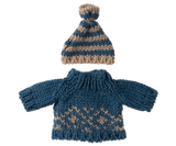 Maileg - Strickpullover und Mütze, Papa Maus
