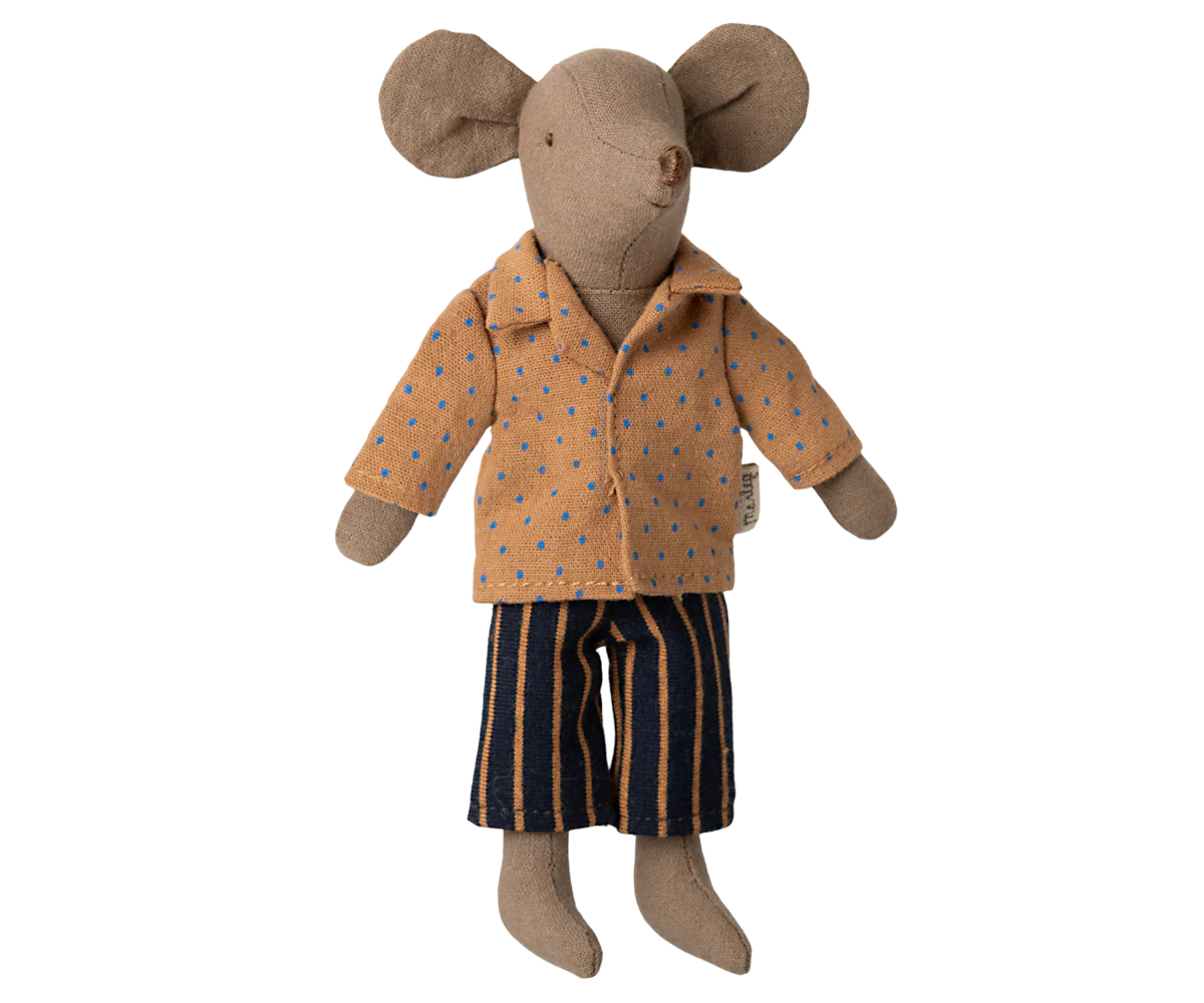 Maileg - Hemd und gestreifte Hose, Papa Maus