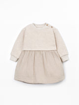 Play Up Kleid mit Schulteröffnung – Beige