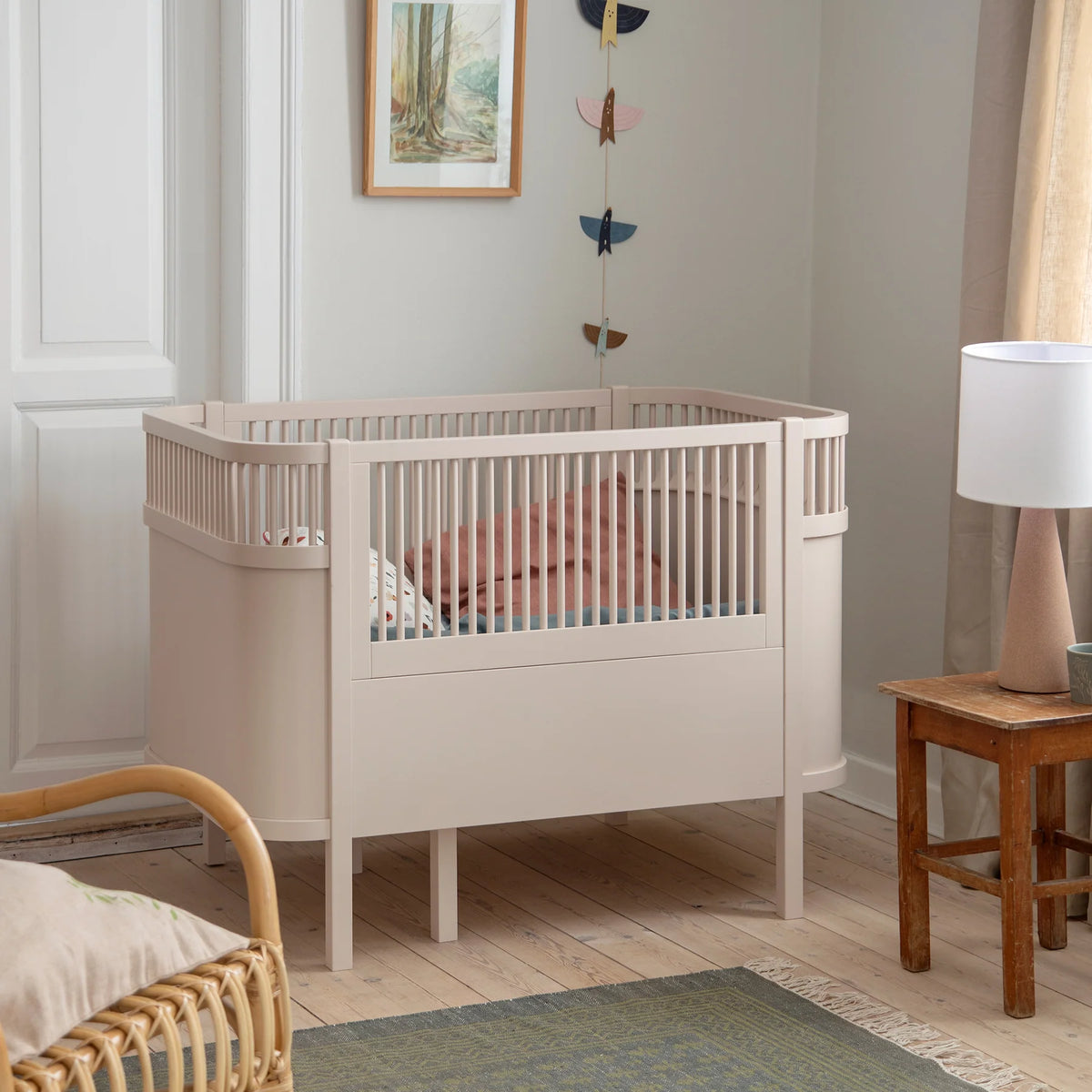 Sebra Bett - Baby- & Junior, Birchbark Rose