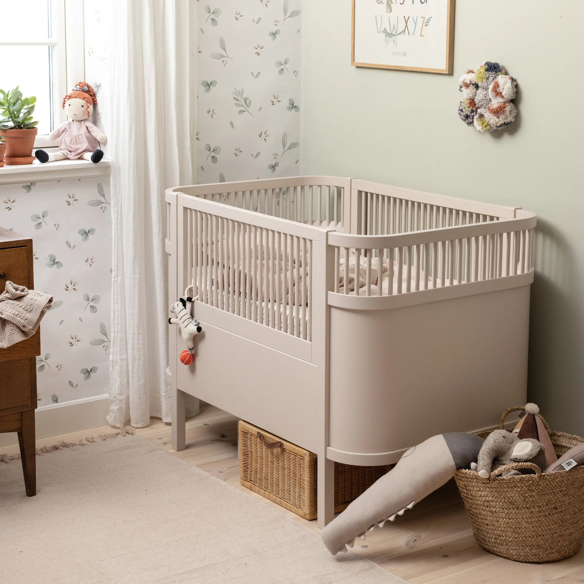 Sebra Bett - Baby- & Junior, Birchbark Rose