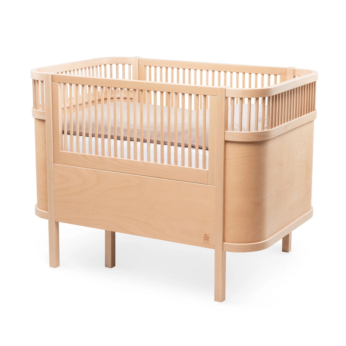 Sebra Bett - Baby- & Junior, Wooden Edition