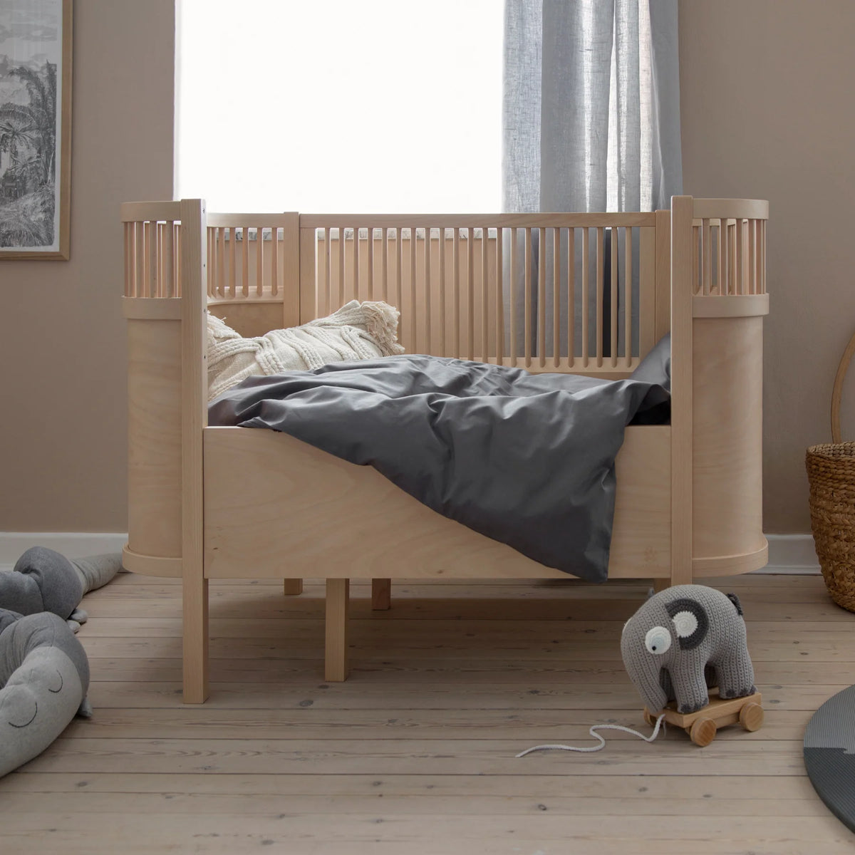 Sebra Bett - Baby- & Junior, Wooden Edition