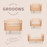 Sebra Bett - Baby- & Junior, Wooden Edition