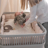 Sebra Bett - Baby- & Junior, Stone Grey