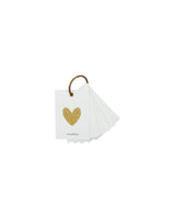 House Doctor HDGlitr Geschenkanhänger – Weiß/Gold, 12er-Set