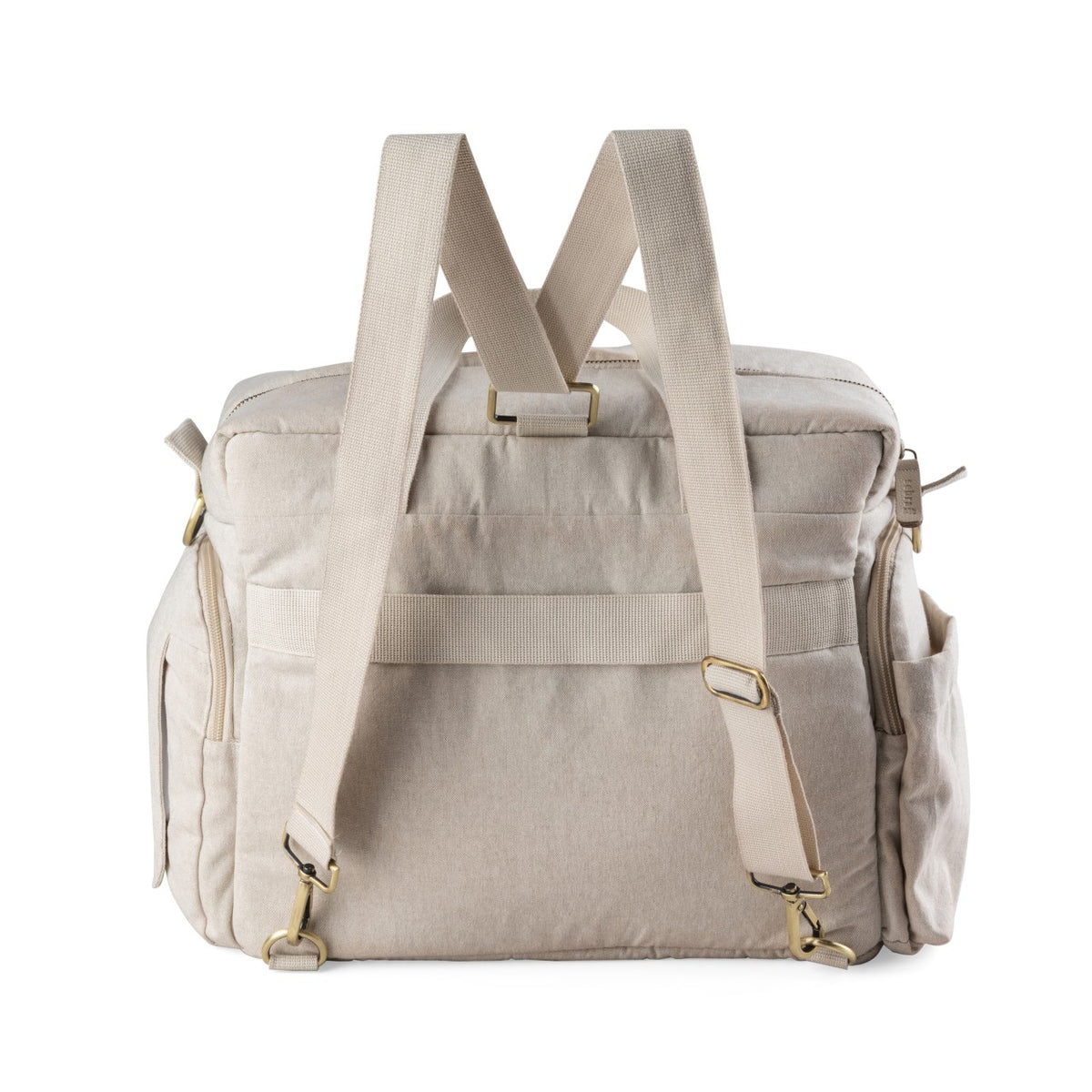 Sebra Wickeltasche mit Wickelunterlage – Morning Beige Melange