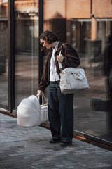 Sebra Wickeltasche mit Wickelunterlage – Morning Beige Melange