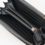 Lost & Found Mittleres Reissverschluss Portemonnaie Black Silver