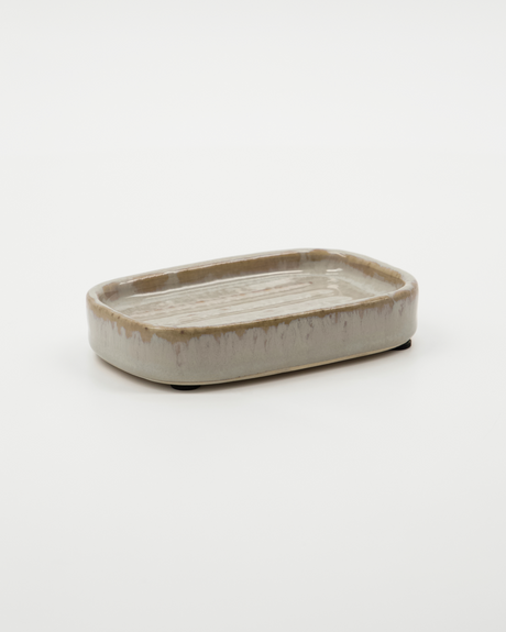 Meraki, Seifenschale "Datura" Shellish grey