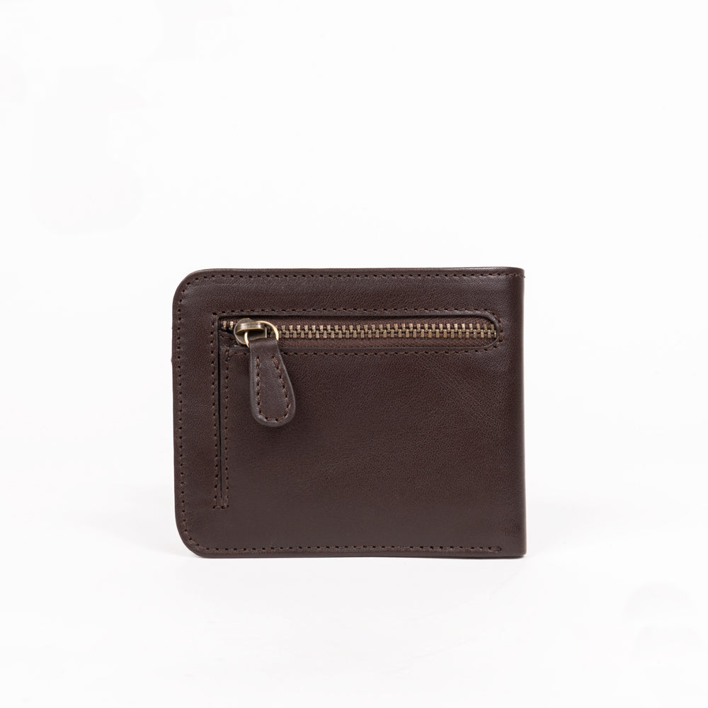 Lost & Found Portemonnaie mit Reissverschlussfach Chocolate