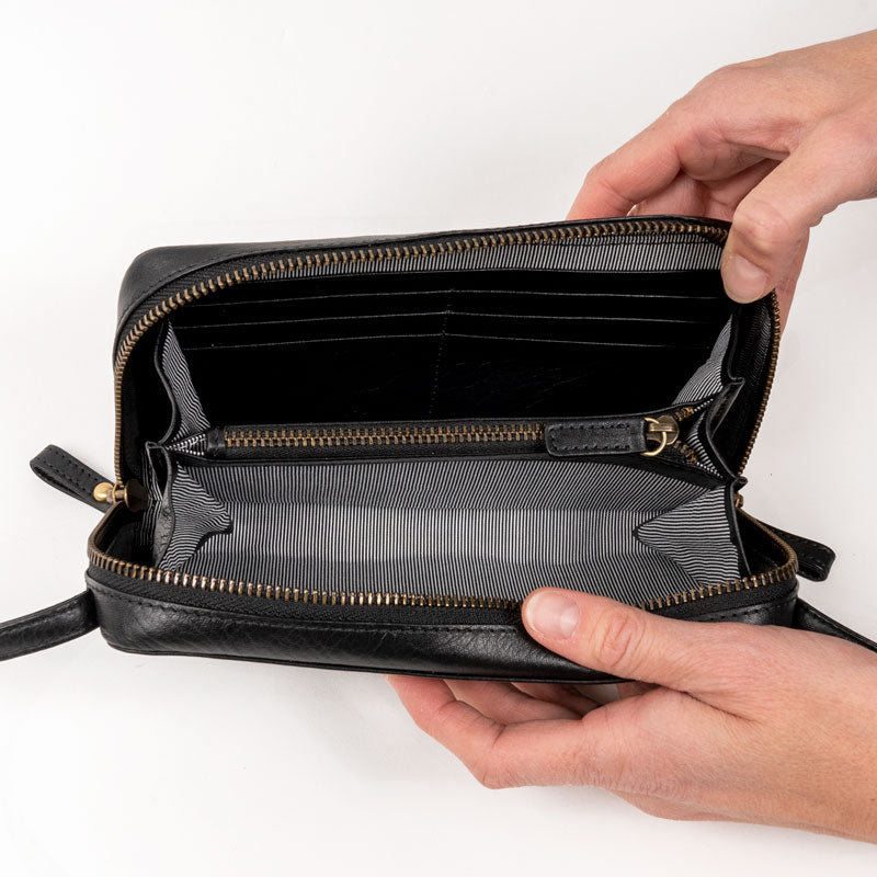 Lost & Found Umhängeportemonnaie Black