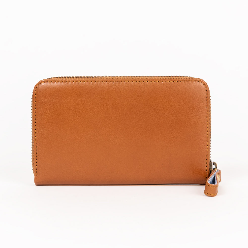 Lost & Found Mittleres Reissverschluss Portemonnaie Caramel