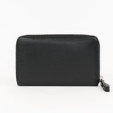 Lost & Found Mittleres Reissverschluss Portemonnaie Black Silver