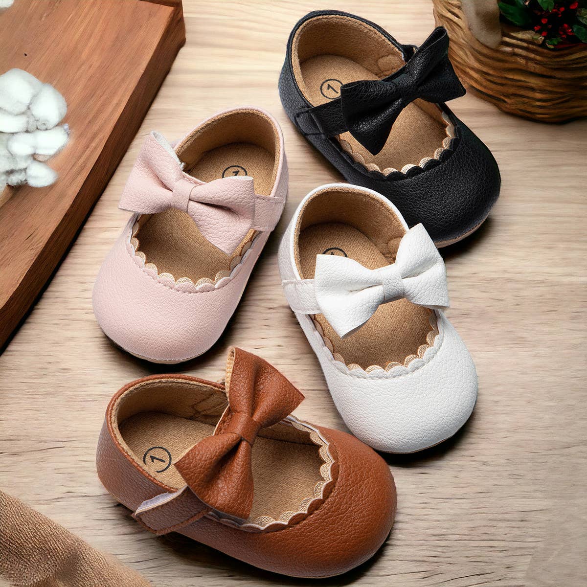 Annie & Charles - Leder-Krabbelschuhe