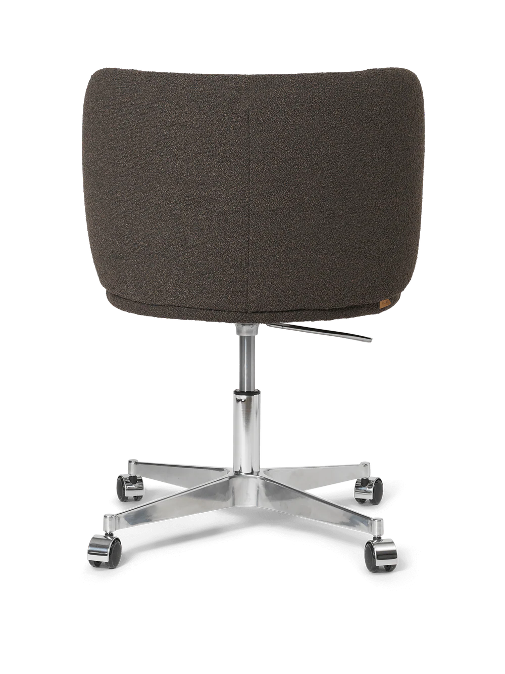 Ferm Living - Rico Esszimmer Drehstuhl Soft Bouclé Dark Brown