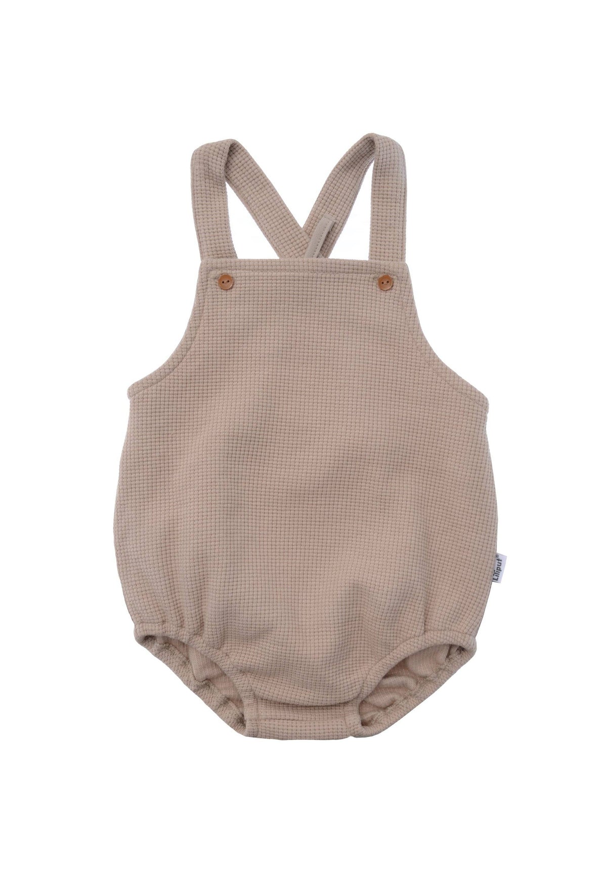 Liliput 2tlg. Set mit Baby Latzhose beige und Langarmshirt schilf geringelt