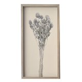 Blumenbilder auf Leinen mit Holzrahmen