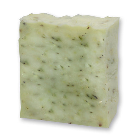 Kaltgerührte Schafmilchseife 150g im Waschbeutel "Glück ist die Summe...", Zitronenmelisse