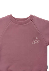 Liliput Set mit Sweatshirt in rosenholz und Leggings "to the moon"