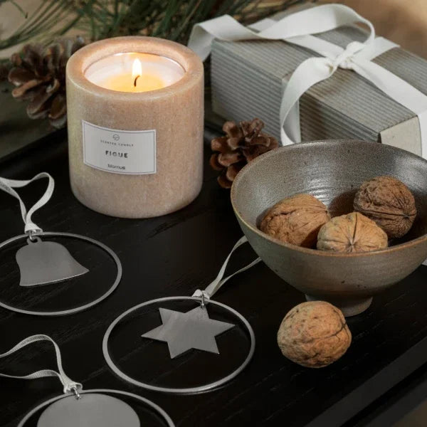 Blomus KITAI Weihnachtsschmuck – 4er Set Sterne – Silber