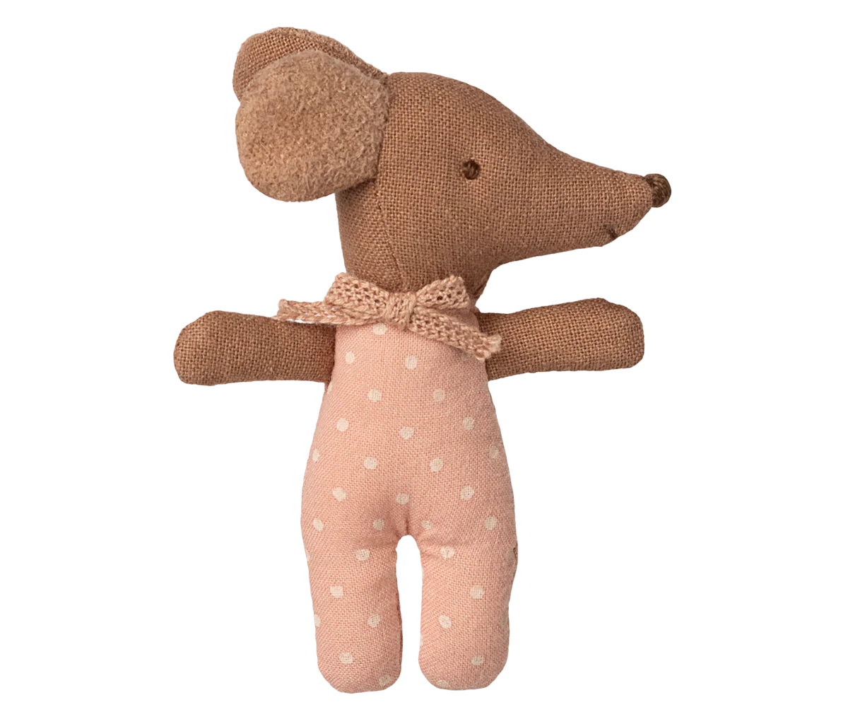 Maileg - Schläfrige Babymaus in Matchbox - Rose