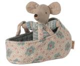 Maileg - Babymaus in Tragetasche - Blau