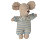Maileg - Babymaus in Tragetasche - Blau