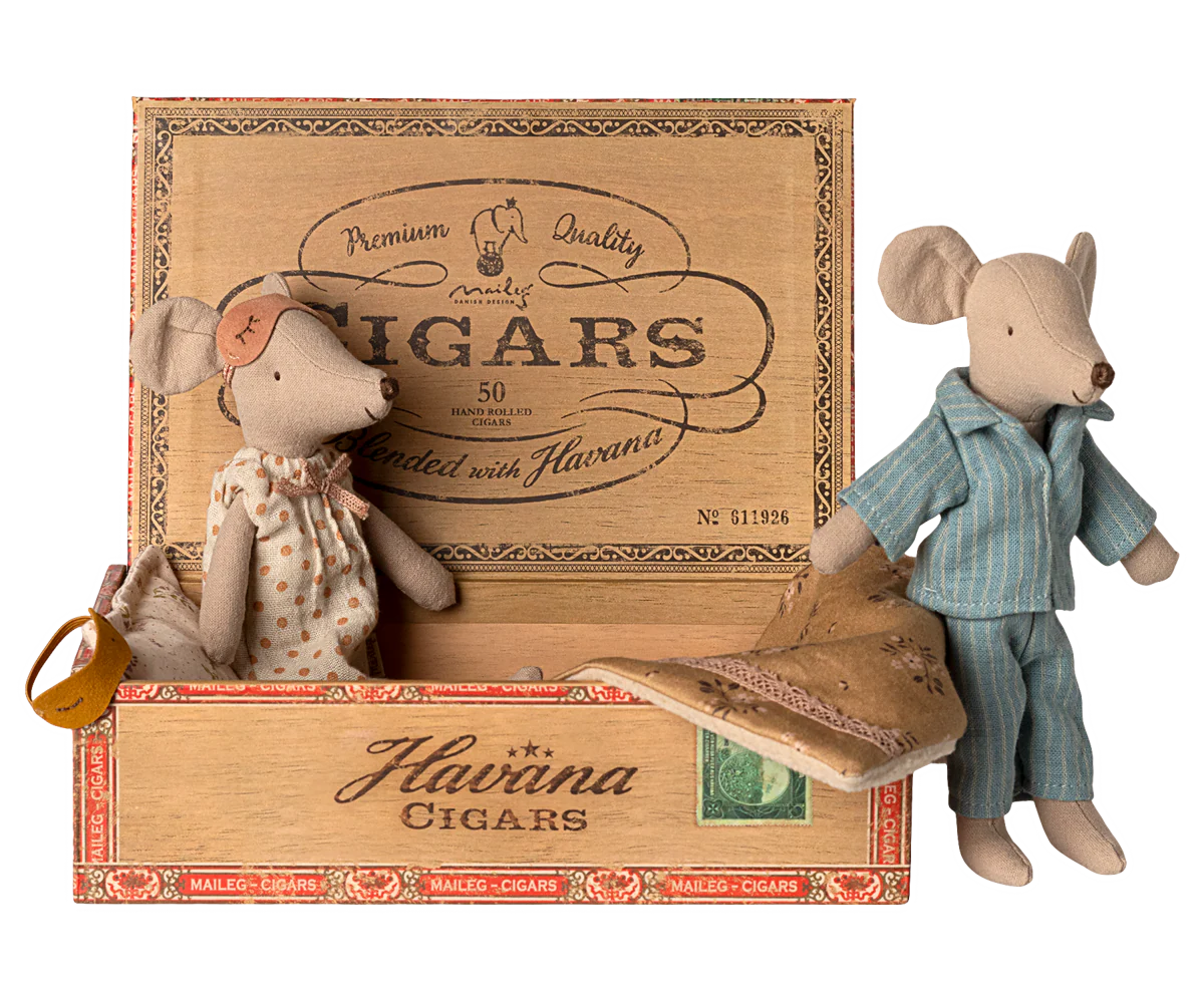 Maileg Mama und Papa Mäuse in Box