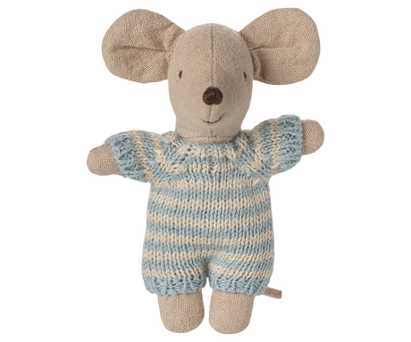 Maileg - Babymaus in Tragetasche - Blau