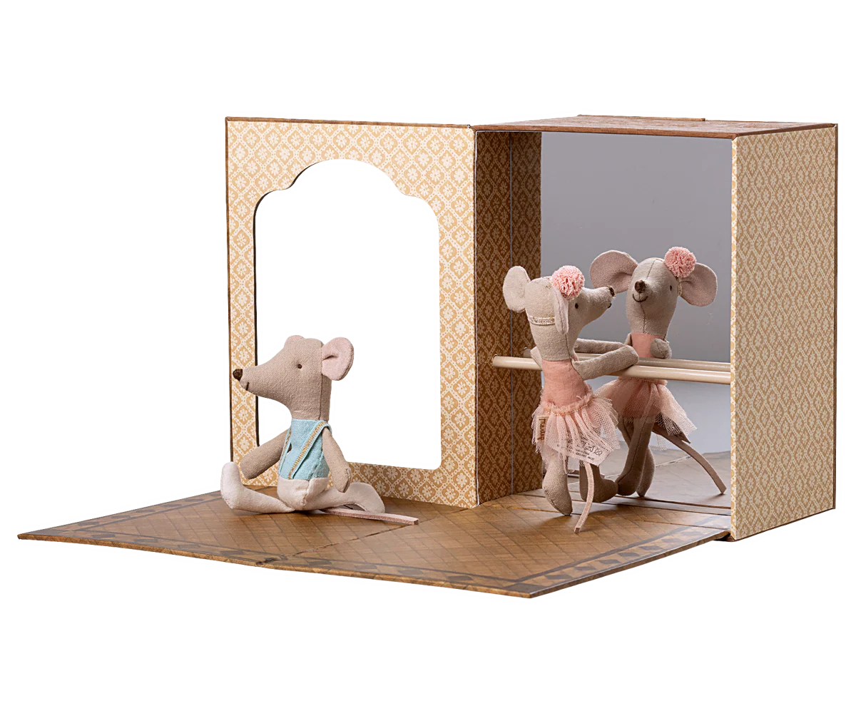 Maileg - Ballettmäuse im Tanzstudio, Kleine Schwester und kleiner Bruder