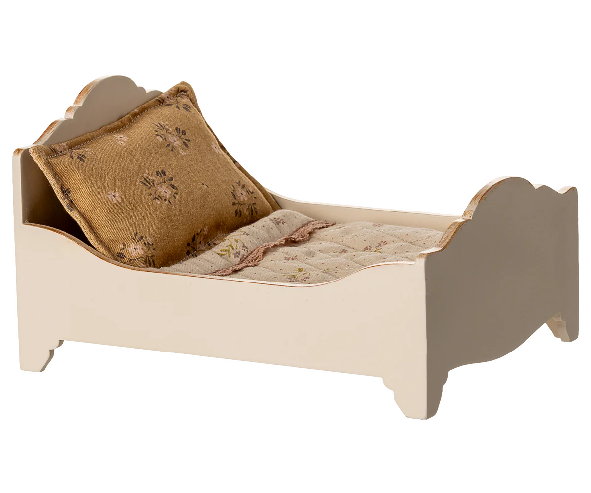 Maileg - Bett, Maus - Creme
