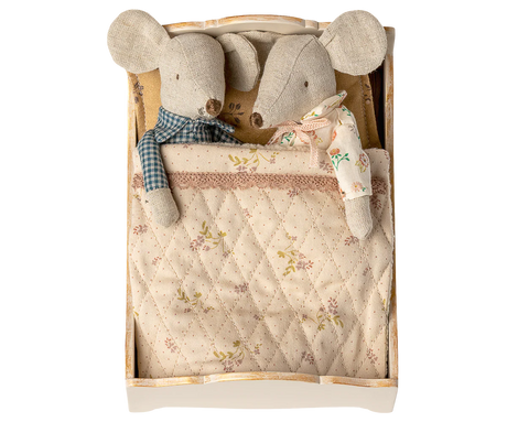 Maileg - Bett, Maus - Creme