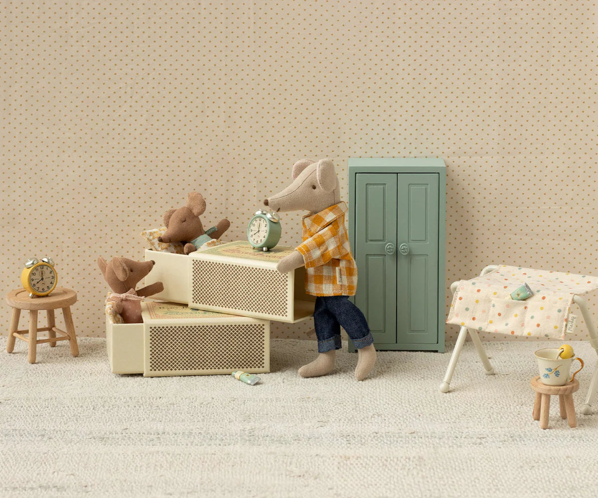 Maileg - Schläfrige Babymaus in Matchbox - Rose