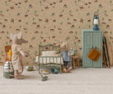 Maileg Vintage Bett, Maus - Minze